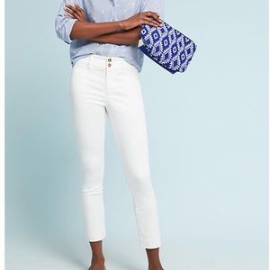 Anthropologie “the essential slim” white cropped pants, size 4T, 4 Tall